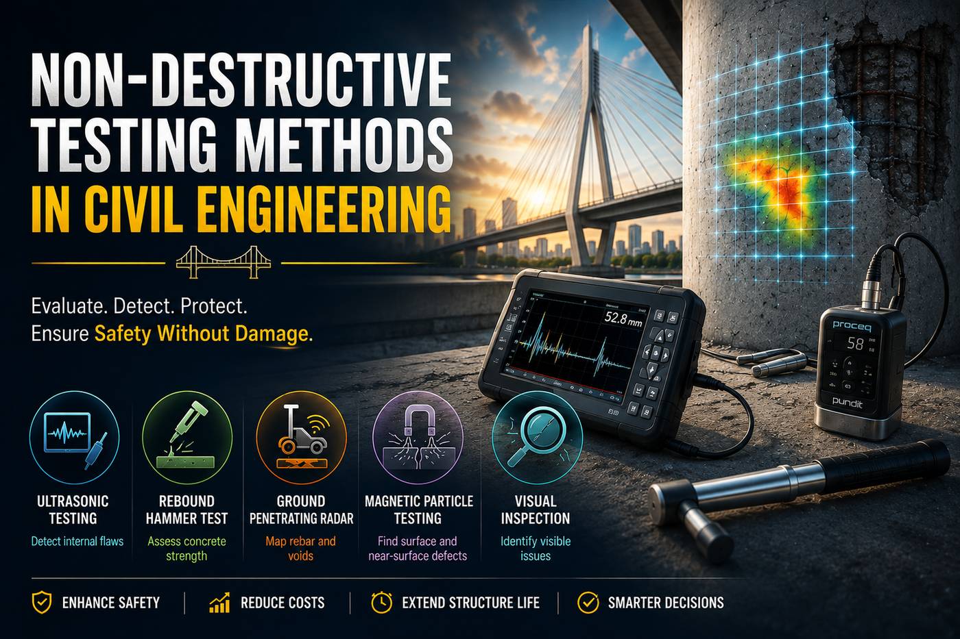 Non-Destructive Testing Methods in Civil Engineering